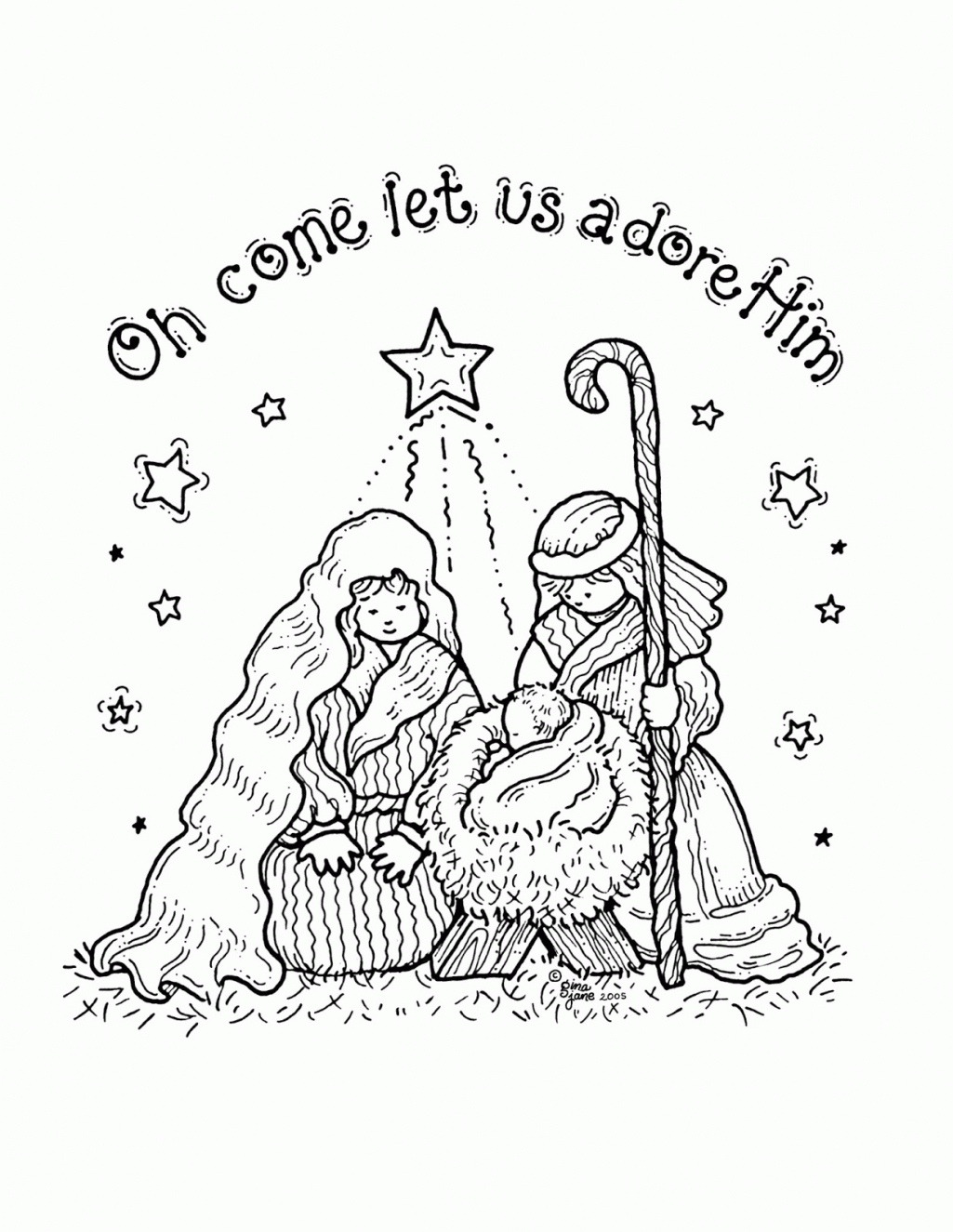 Free Manger Advent Coloring Page Download Free Manger Advent Coloring 