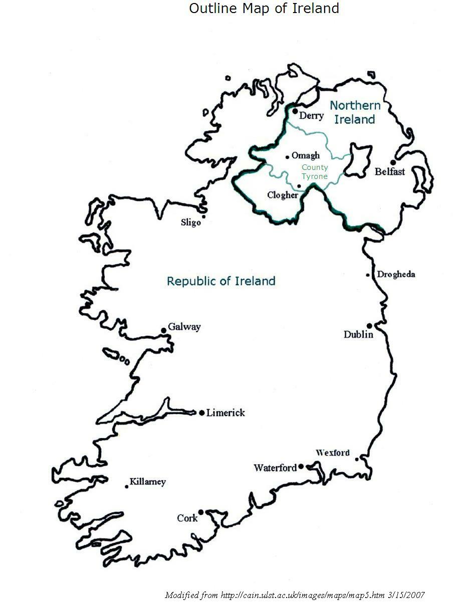 Best Photos of Ireland Map Outline Printable - Ireland Map Outline