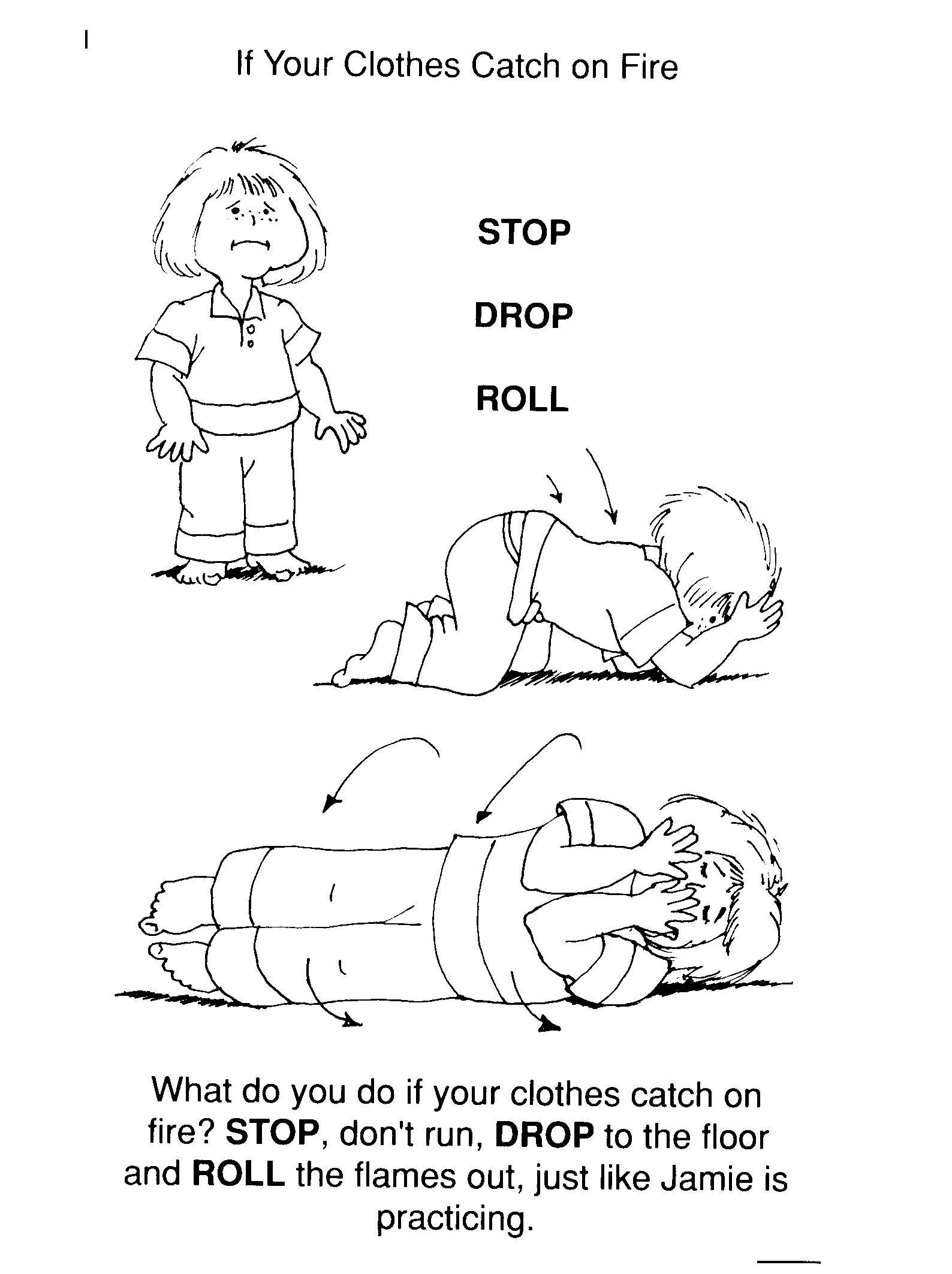 Stop Drop And Roll Clip Art Library