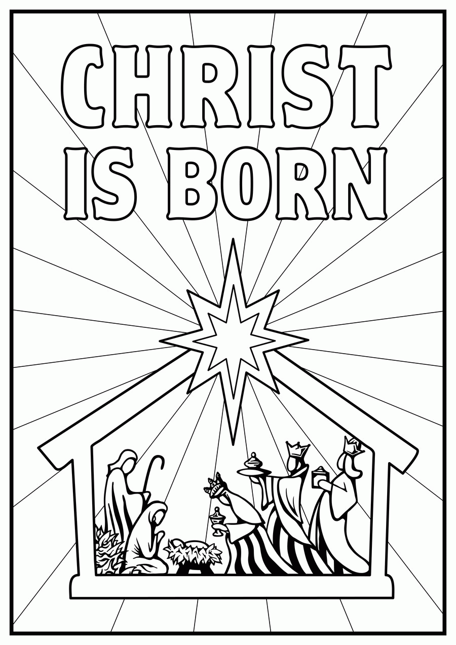 Free Printable Christmas Story Coloring Pages