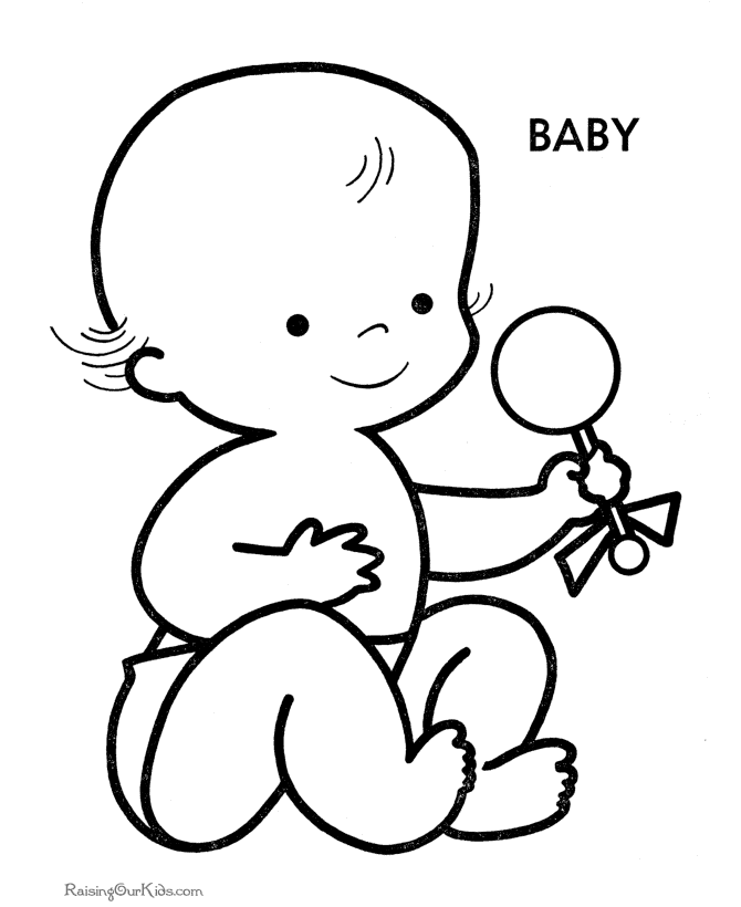 Free Baby Girl Coloring Pages To Print, Download Free Baby Girl