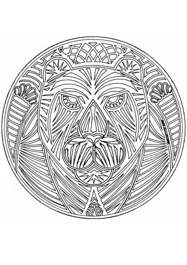 Free Animal Mandala Coloring Pages Free Printable Download Free Animal 