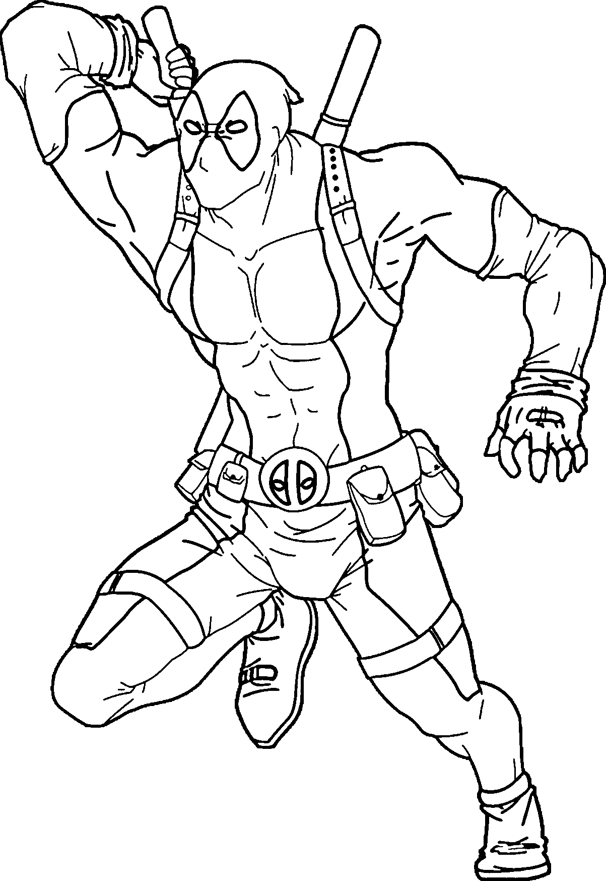 Free Coloring Pages Of Deadpool, Download Free Coloring Pages Of