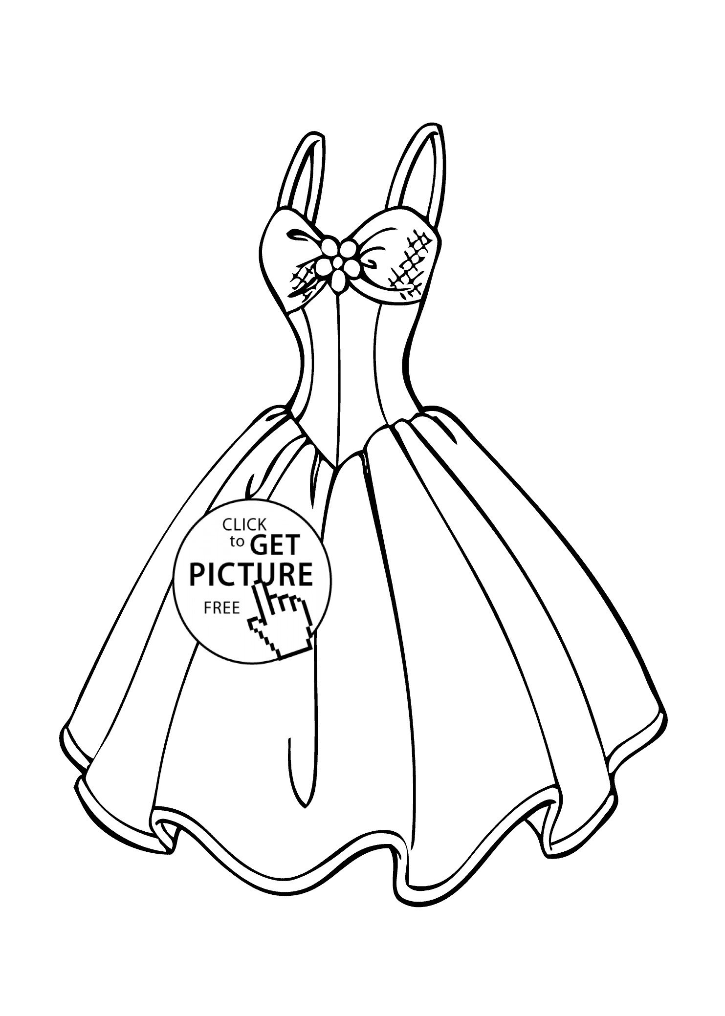 Free Beautiful Girls In A Gown Coloring Pages, Download Free ...