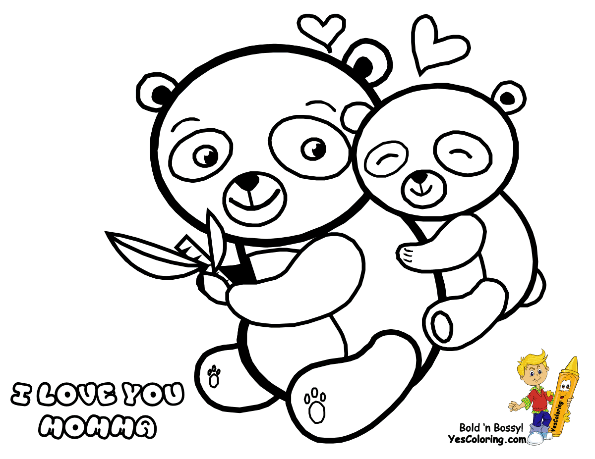 free panda coloring pages for kids
