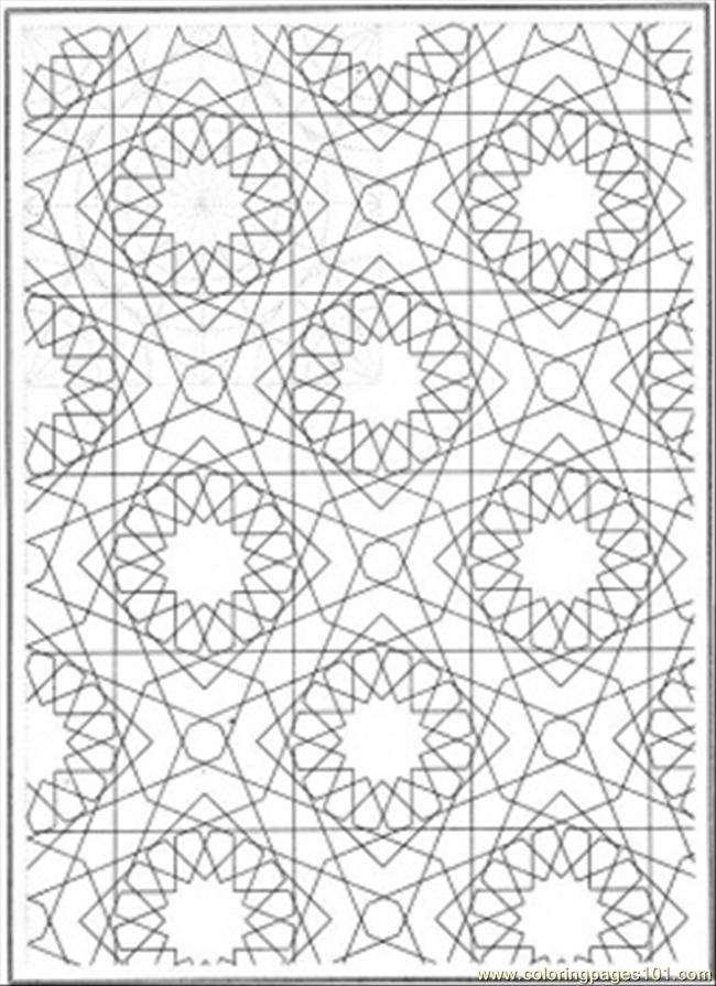  Free Printable Pattern Coloring Pages - Free Mosaic