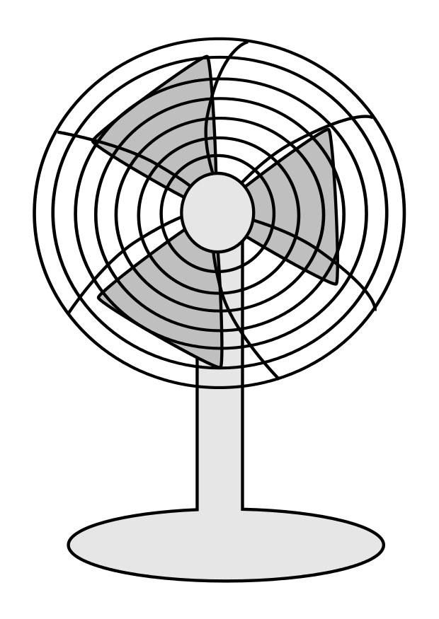 Free Printable Coloring Page Of A Fan