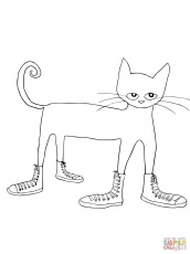 Pete the Cat coloring page | Free Printable Coloring Pages