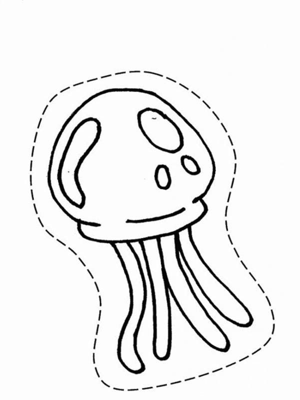 Jellyfish Coloring Page 