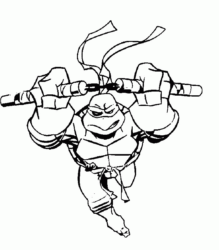 Ninja Turtles Colouring Pages