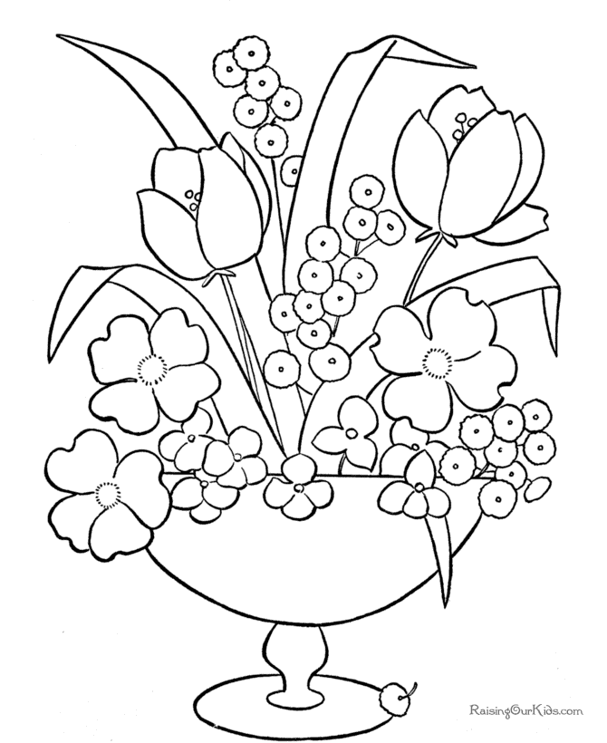 Search Results Printable Flower Coloring Pages