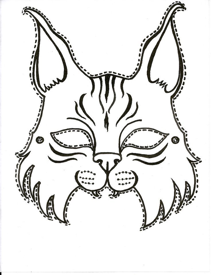 Bobcat Mask printable | Scout Mom