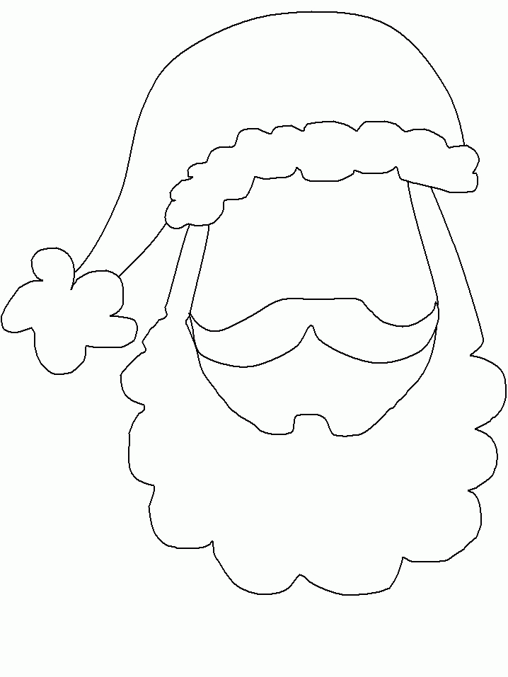 Free Santa Claus Face Template, Download Free Santa Claus Face Template