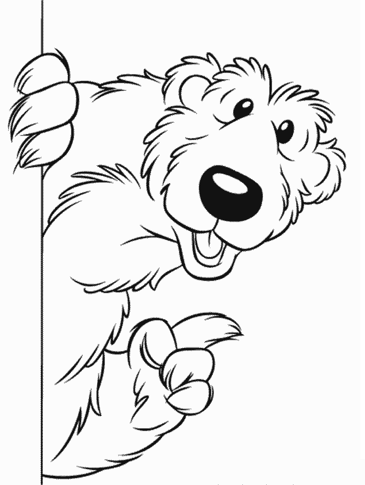 Bear in the Big Blue House Colouring Page