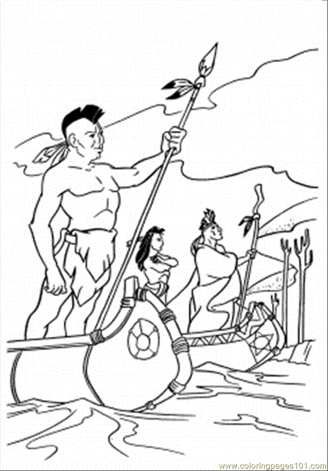 Coloring Pages Native Americans Are Coming (Countries  USA