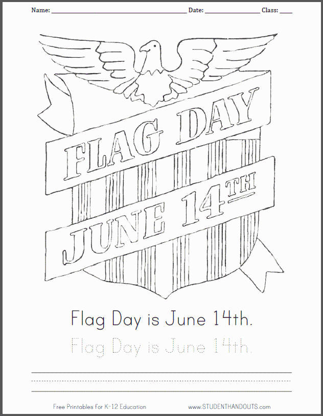 Free Flag Day Coloring Page, Download Free Flag Day Coloring Page png