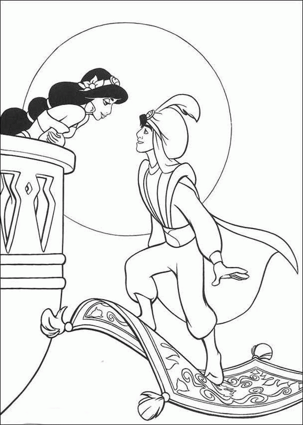 Printable Jasmine Disney Princess Coloring Pages - Disney Coloring