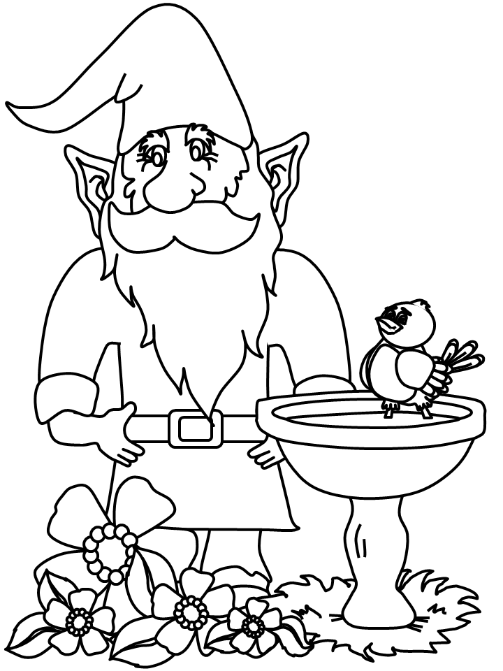 Free Gnome Coloring Pages Download Free Gnome Coloring Pages Png Images Free Cliparts On Clipart Library
