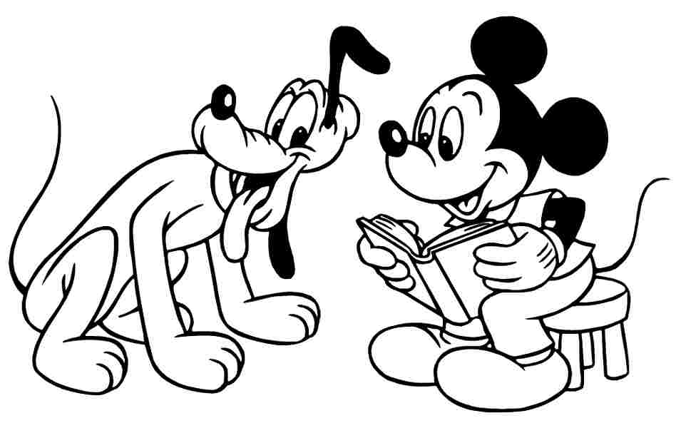 Free Printable Coloring Pages Cartoon Disney Pluto For Kids  Boys