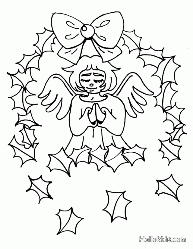 Free Printable Coloring Pages Christmas Angels