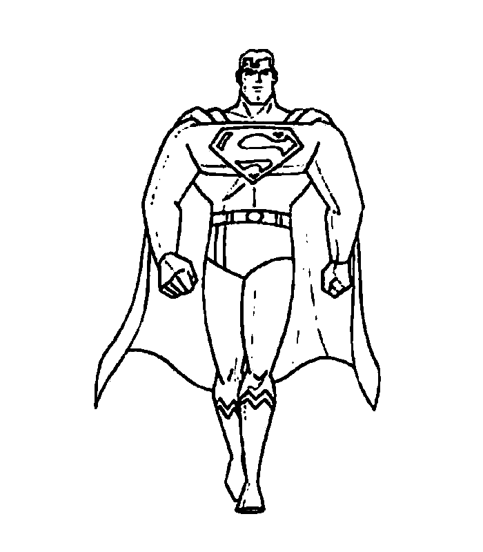 Superman Coloring Pages Free 5 | Free Printable Coloring Pages