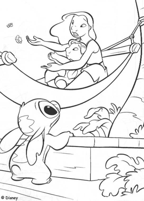Lilo And Stitch Surfing Coloring Pages Images Pictures 