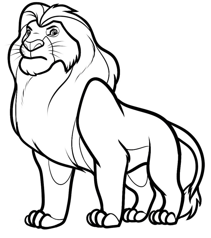 Simba Coloring Pages and Book | Unique Coloring Pages