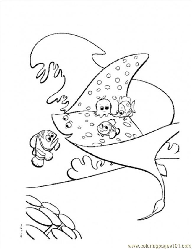 Coloring Pages Mrray (Cartoons  Finding Nemo) | free printable