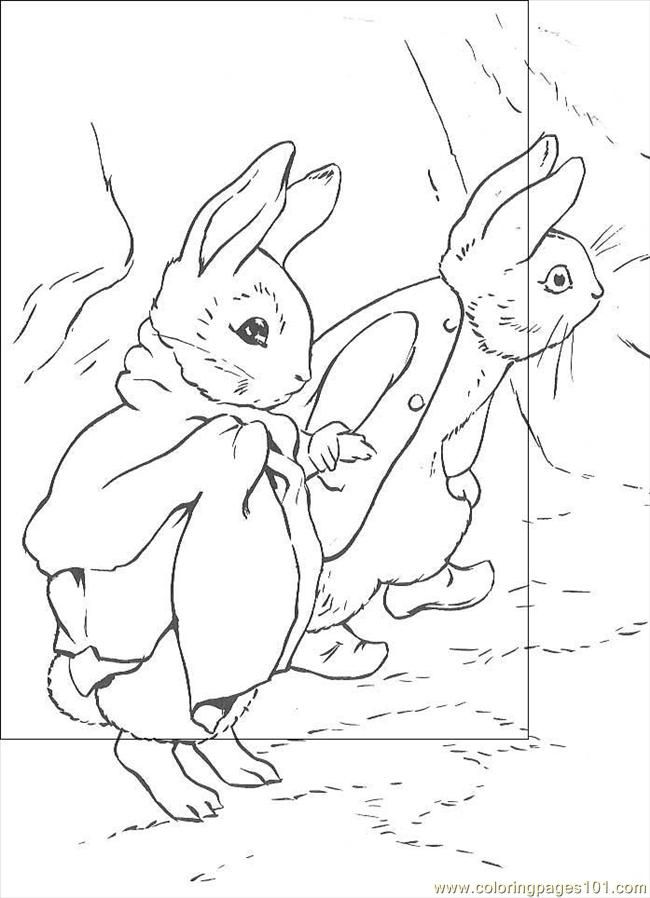 Coloring Pages Peter Rabbit14 (Cartoons  Peter Rabbit)| free printable