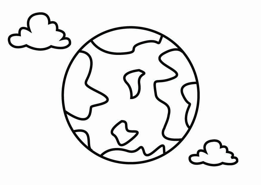 Coloring page geography 