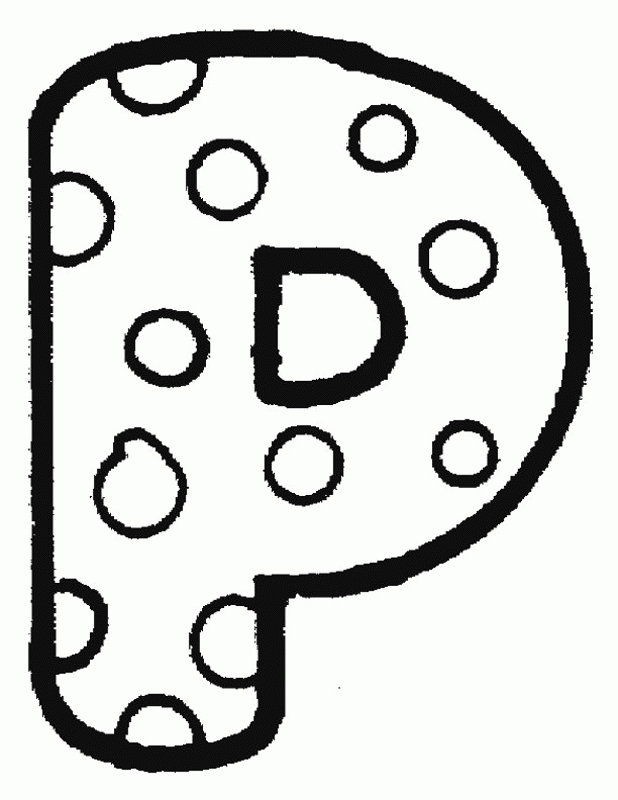 Alphabet Dot | Free Printable Coloring Pages