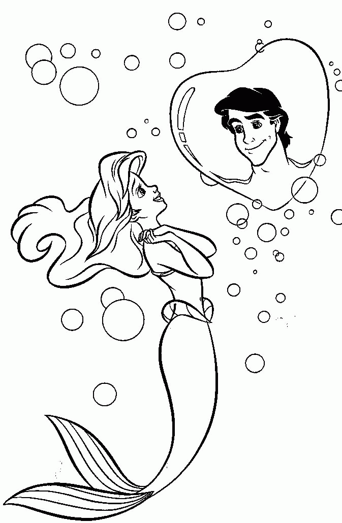 Ariel Princess| Coloring Pages for Kids | Coloring