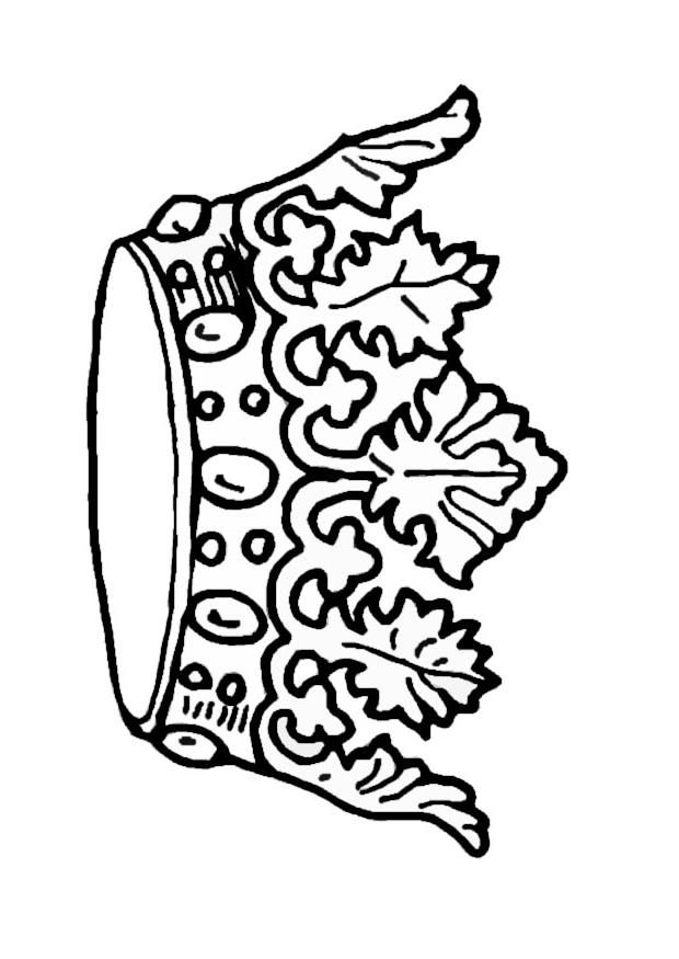 Crown-coloring-pages-3 | Free Coloring Page on Clipart Library