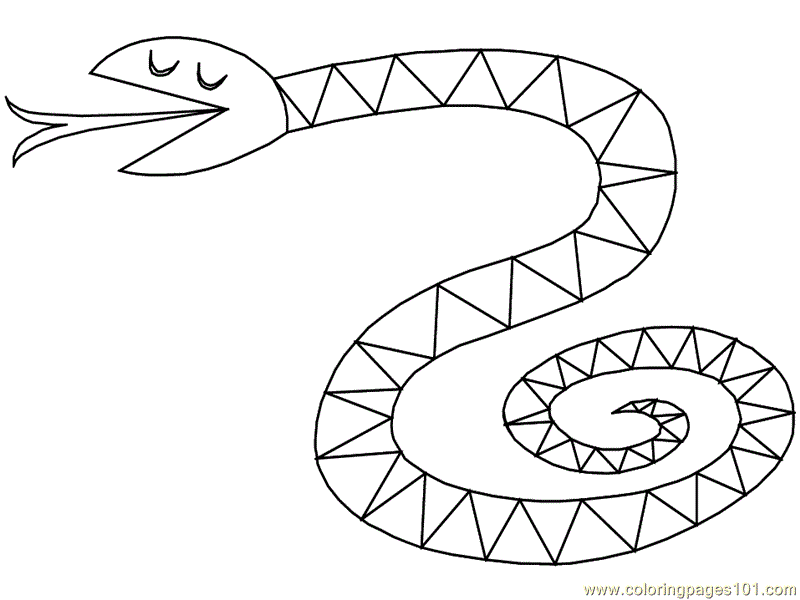Coloring Pages Snake (Reptile  Snake) - free printable coloring