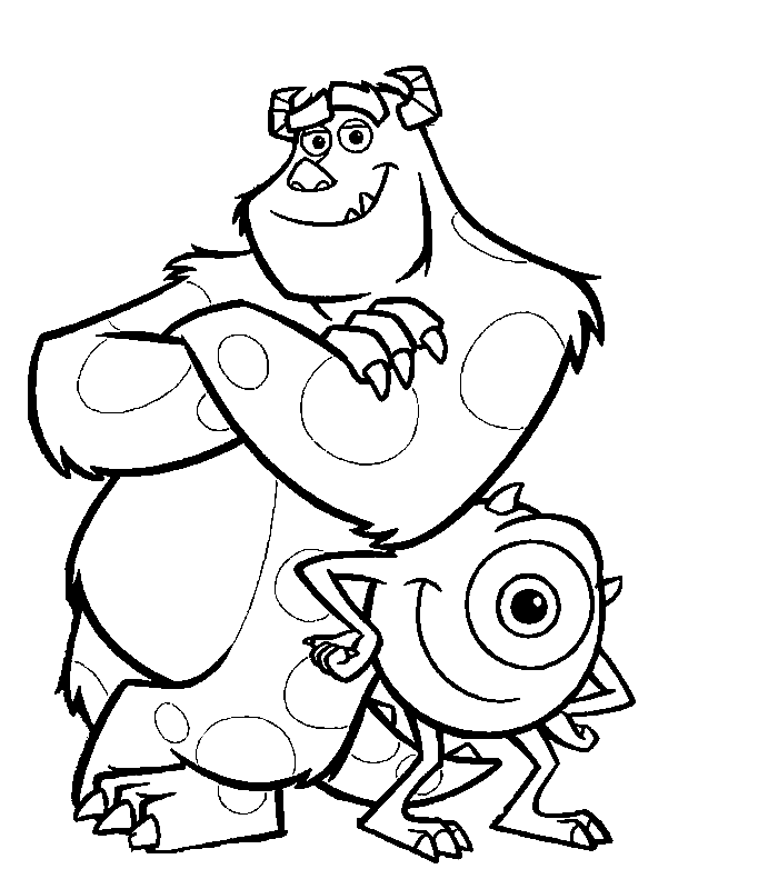 Monsters Inc Coloring Pages