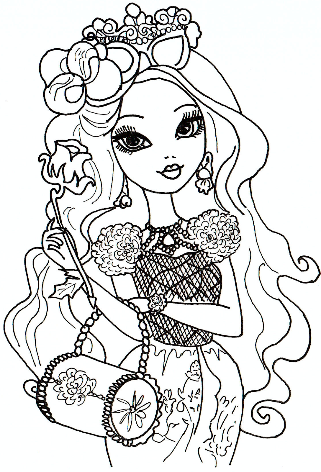 Free Printable Ever After High Coloring Pages: Briar Beauty Ever