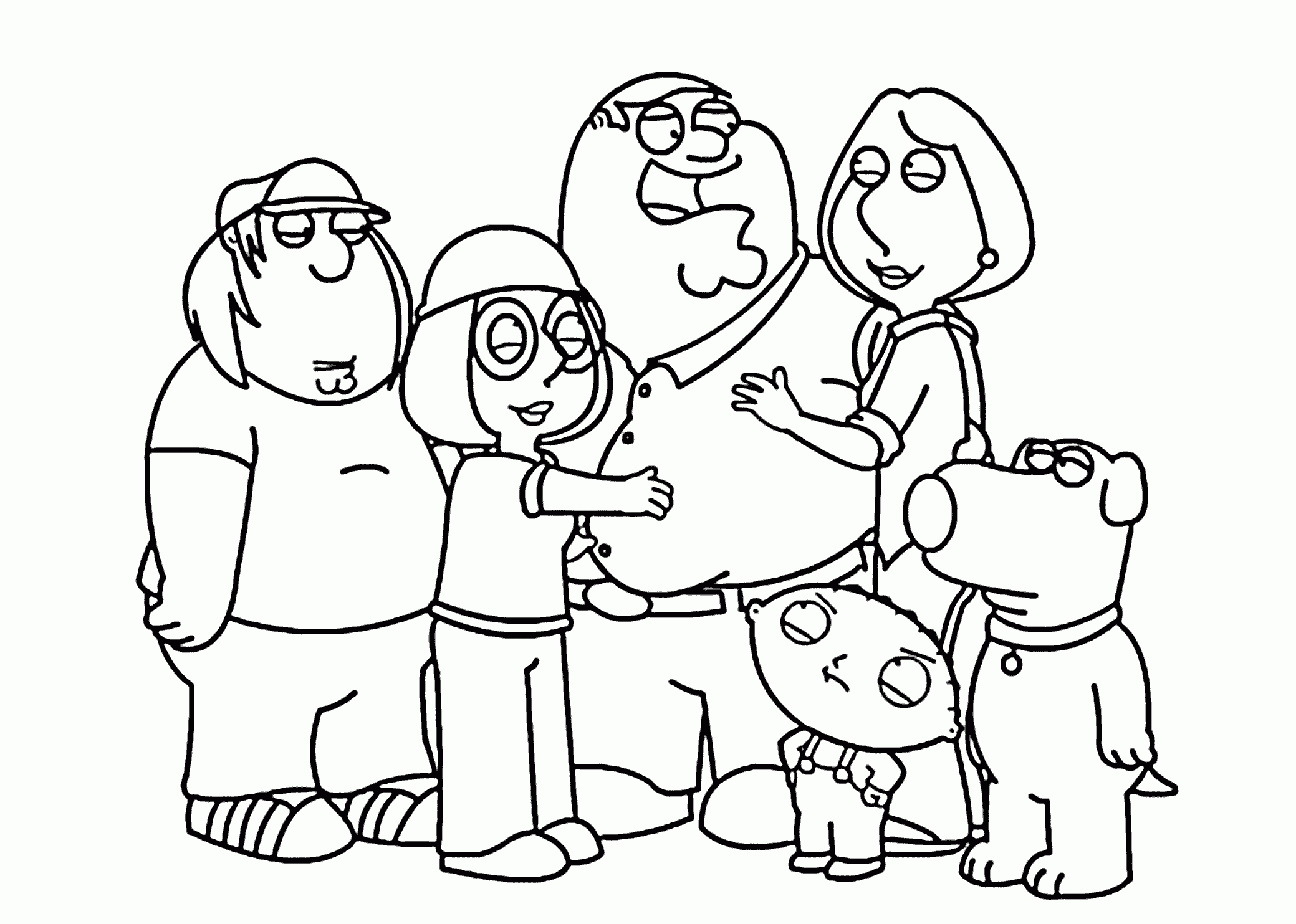 Family Guy Printables | Coloring Pages for Kids and for Adults