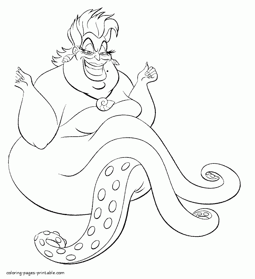 printable ursula coloring pages   Clip Art Library