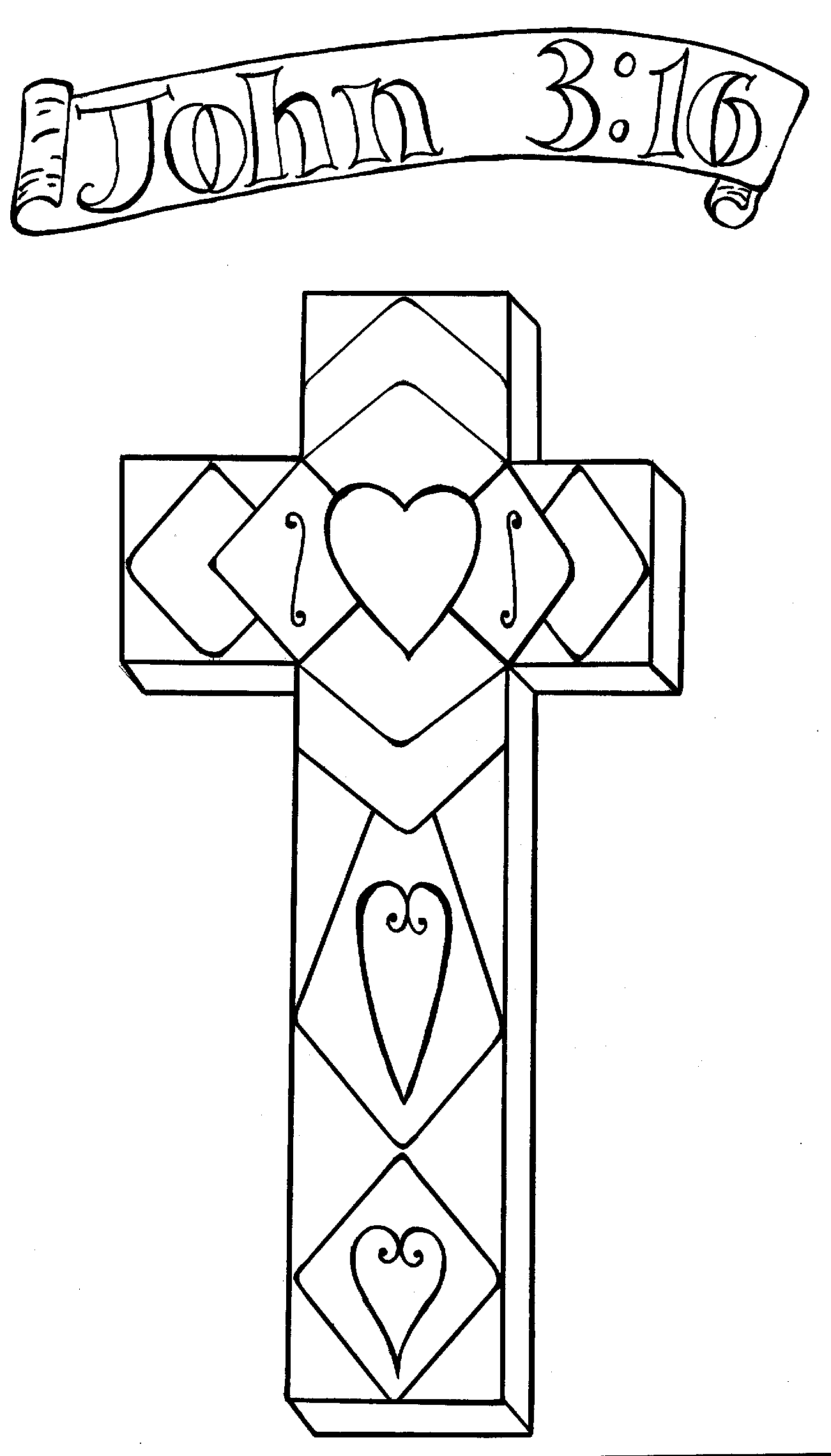 cross coloring page | High Quality Coloring Pages