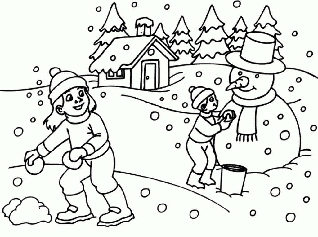 Free Printable Winter Scene Coloring Pages Download Free Clip Art Free Clip Art On Clipart Library