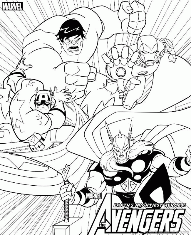 avengers coloring pages - Clip Art Library