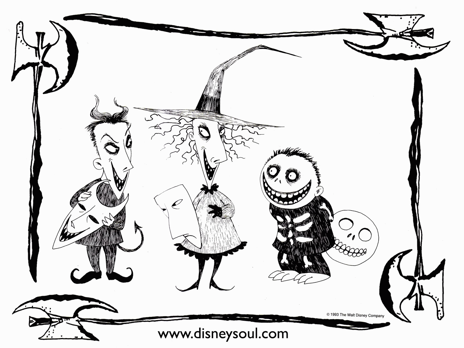 Free Free Nightmare Before Christmas Coloring Pages Printable, Download