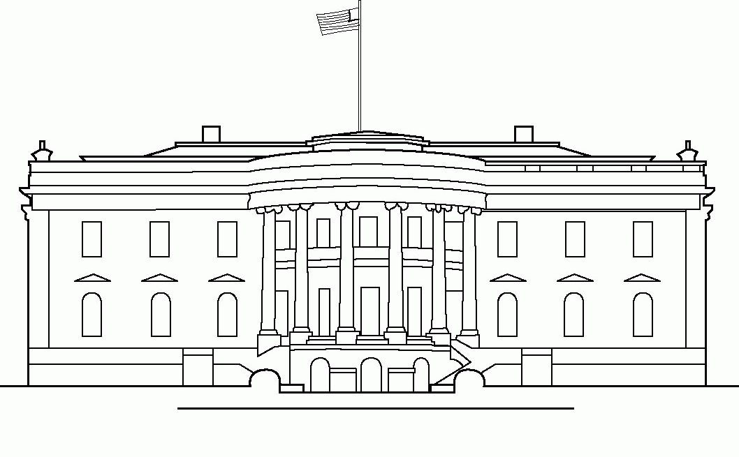 White House Coloring Page