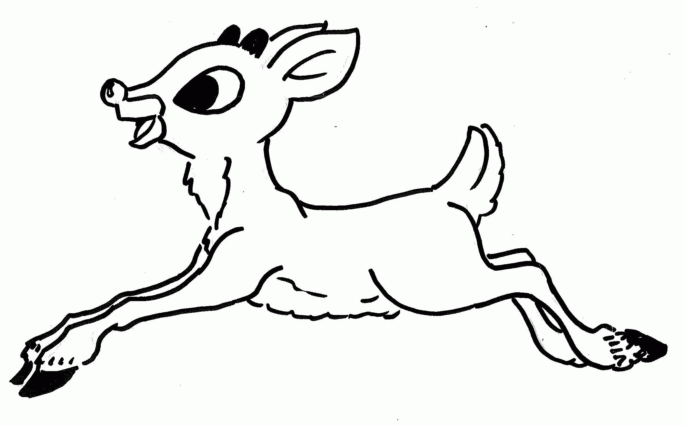 Free Reindeer Head Coloring Pages, Download Free Reindeer Head Coloring