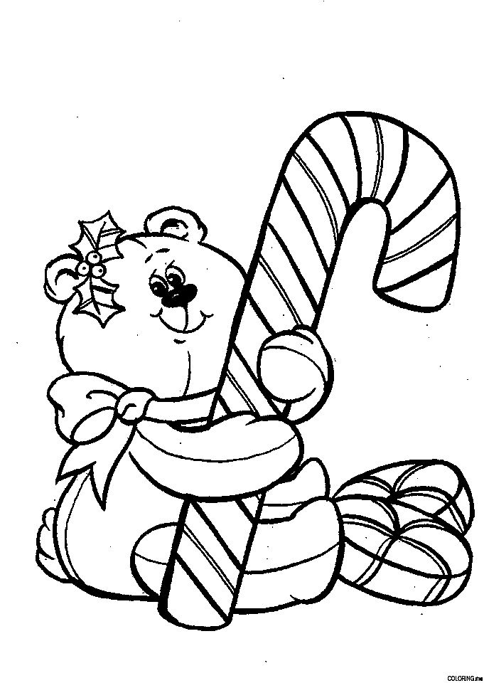 Candy Cane Coloring Pages Inspiring | Coloring pages