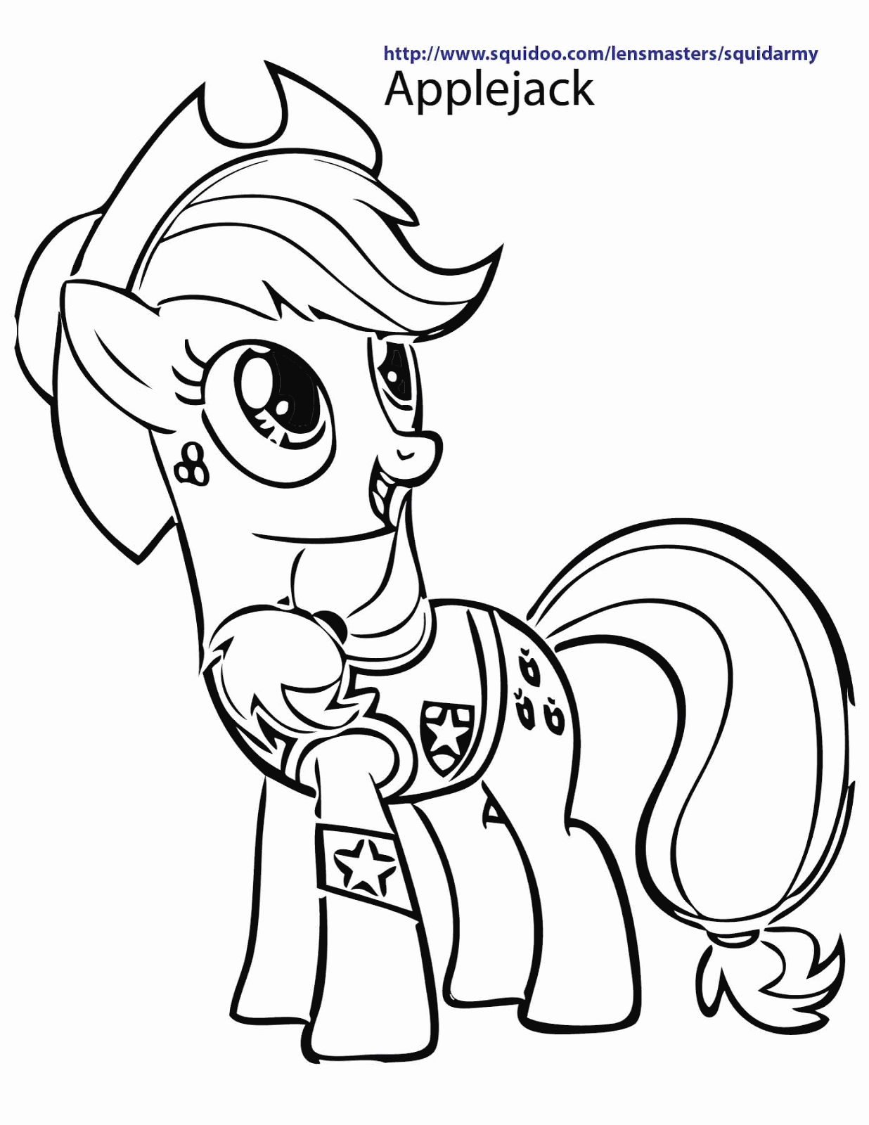 pony apple jack coloring   Clip Art Library