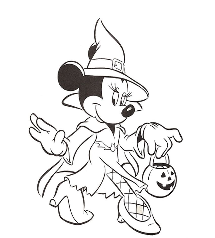 Disney Coloring Pages For Girls Minnie Mouse | Cartoon Coloring