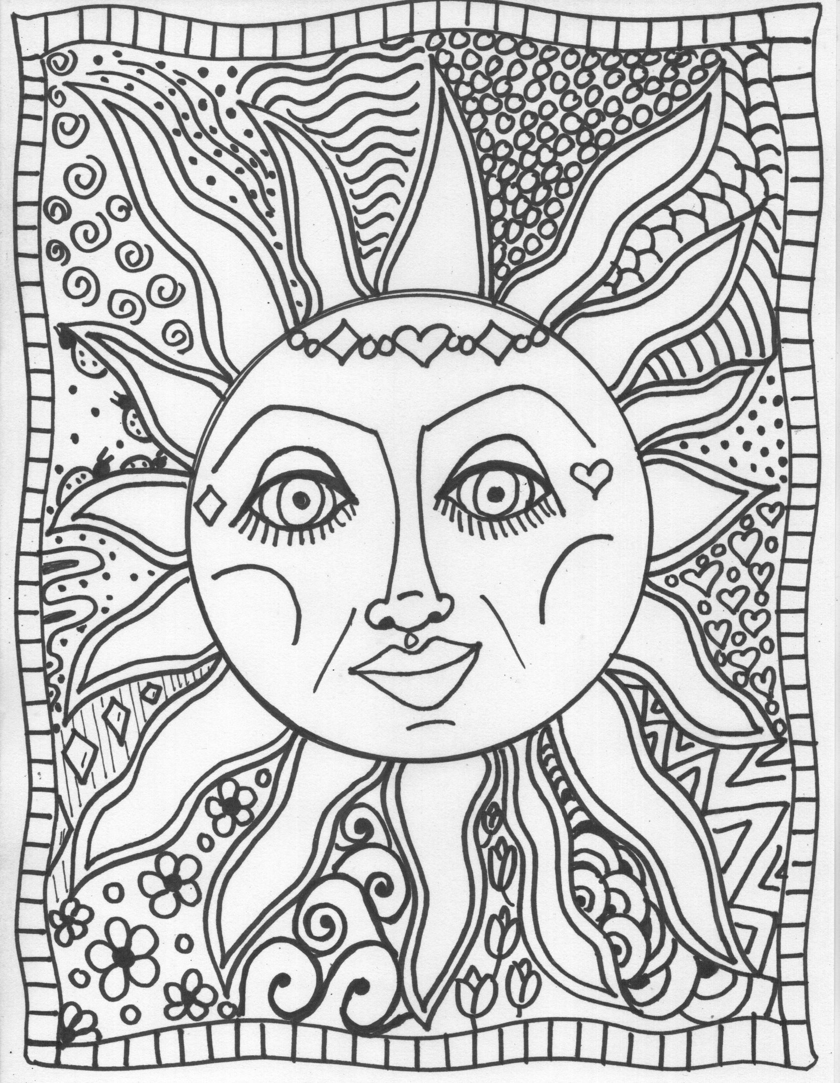 Free Printable Boho Coloring Pages