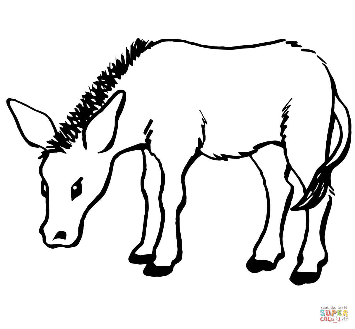 Clip Arts Related To : outline of a donkey. view all Camel Caravan Coloring...