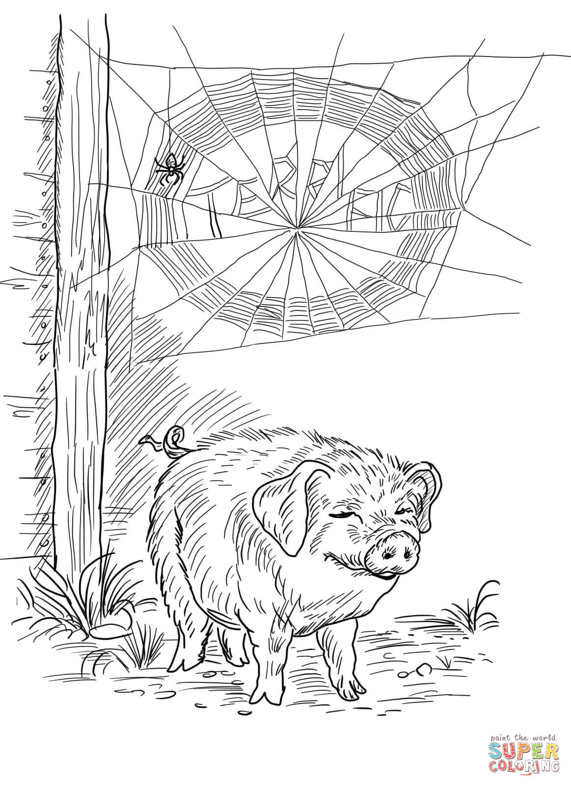 Free Charlottes Web Coloring Pages Download Free Clip Art Free Clip Art On Clipart Library Charlotte's web is a book by e.b. clipart library